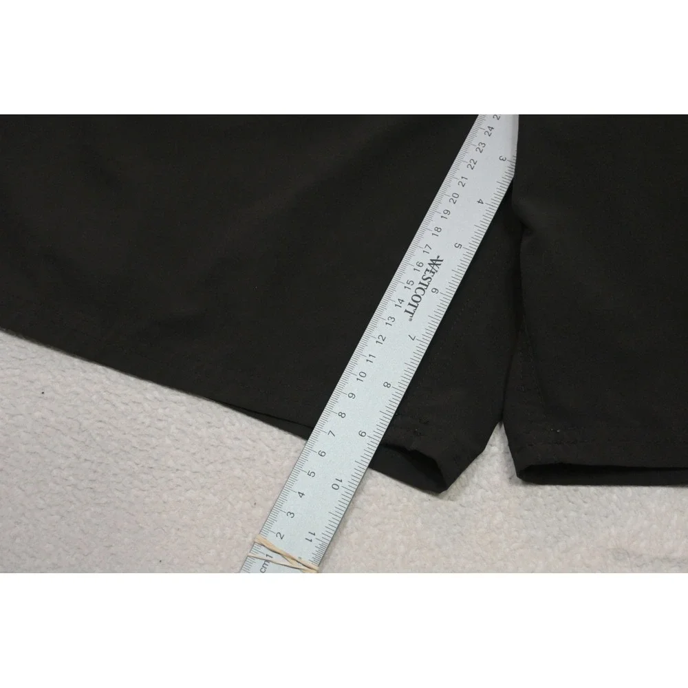 Nike Swim Trunks Men XL Black Grey Mesh Lined Drawstring Pockets Excellent